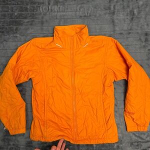 Columbia Vertex Interchange Women Orange Quilted Fleece Lined Liner Jacket M